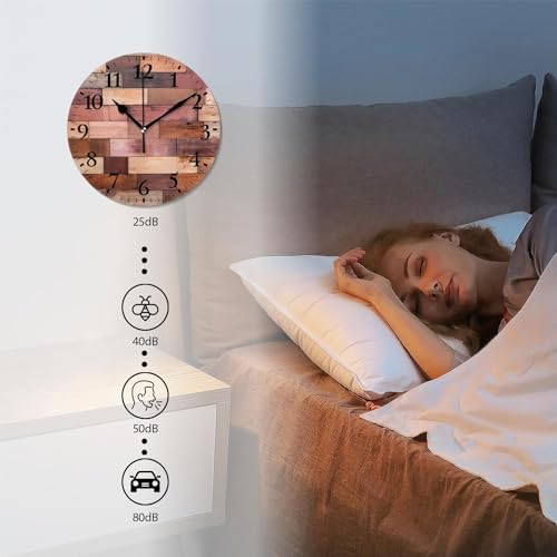 Non-Ticking Silent Wall Clocks Battery Operated Personalized Decor Clock - Image 4