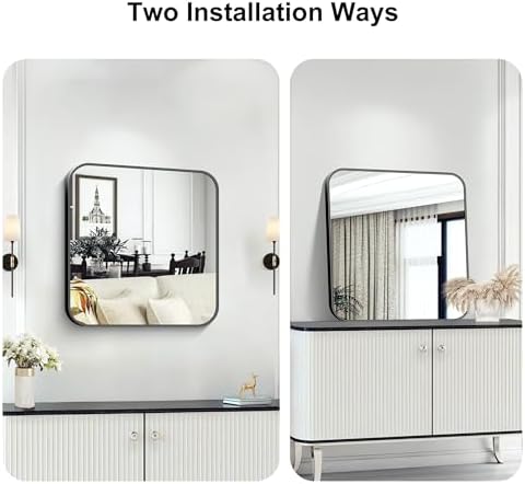 KOCUUY Square Bathroom Mirror, Living Room - Image 6