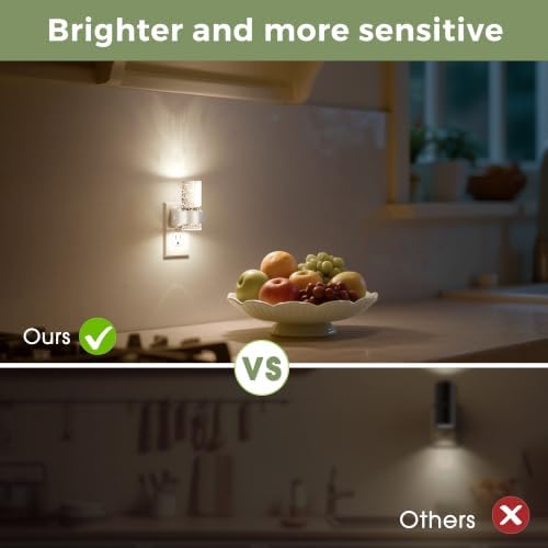 L LOHAS LED Night Lights Plug into Wall, 2 Pack Mini Dimmable Night Light - Image 5