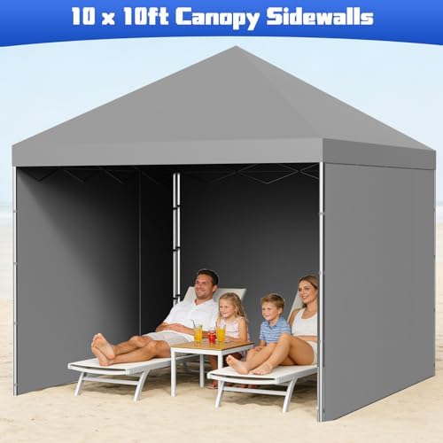 10x10 Canopy Sidewalls, UV Protection, Waterproof, Zipper Sidewall - Image 2