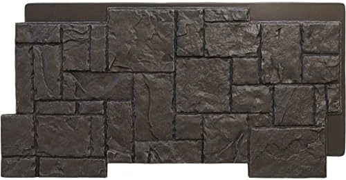 EverStone Castle Rock Faux Stone Panel, River Moss Color by EkenaMillwork
