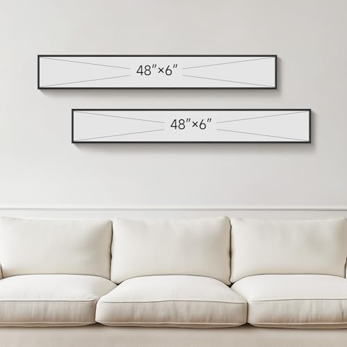 Framed Green White Vertical Abstract Wall Art Decor - Image 7