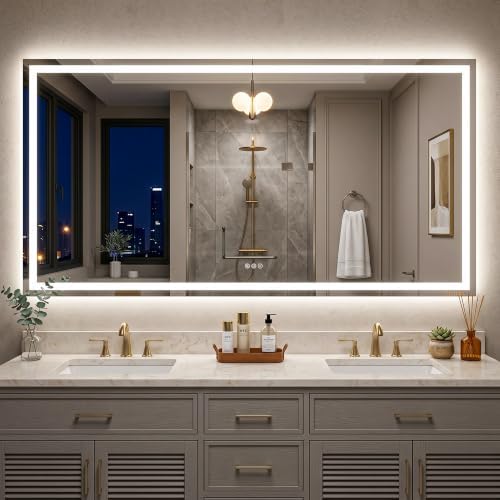 Antok 60x28 LED Bathroom Mirror by AntokMirror
