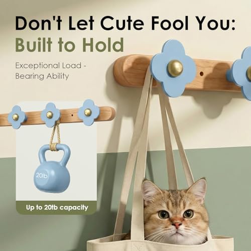 Tindbea Upgreded Heavy Duty Coat Rack Wall Mount - Image 6