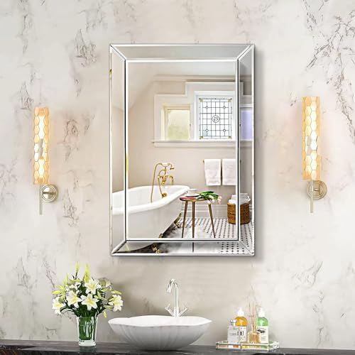Pregaspor Mirror on Mirror Wall Mirror by PregasporMirroredFurniture