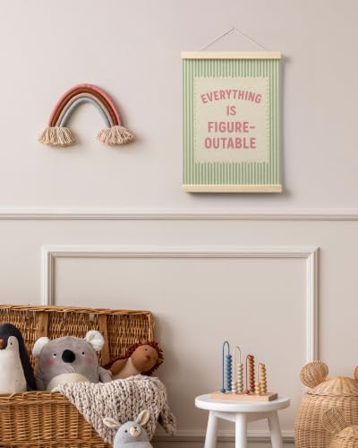 FGFK Everything Is Figureoutable Inspirational Wall Art Poster Hanger Frame - Image 6