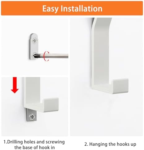 Coat Rack Hooks Wall Mounted, Bath Towel Rope Hooks - Image 7