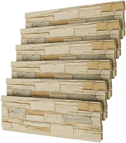Faux Stone Wall Panels, 3D Artificial Rock Siding by Unknown
