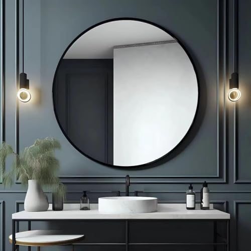 USHOWER 36 Inch Round Bathroom Mirrors by USHOWER