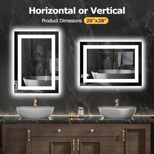 Hivone 20"X28" LED Bathroom Mirror - Image 5