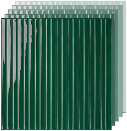 Select 5 Pack Peel and Stick Backsplash Tiles, Vinyl Self Adhesive Back by selectlighting