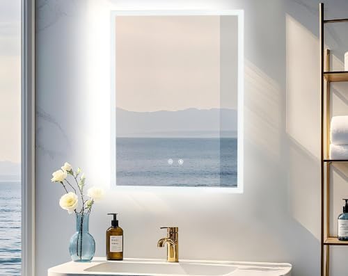 LUVODI Bathroom LED Mirror Backlit: Rectangular Vanity Mirror 20x28 inches by LUVODI