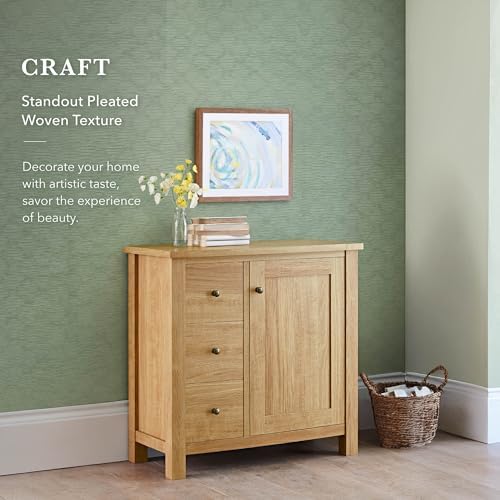 GoDear Design Green Textured Wallpaper Cabinet Covers - Image 2