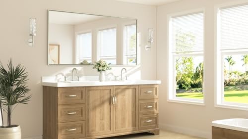 TETOTE Brushed Nickel Vanity Mirror - Image 2