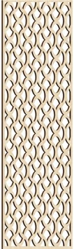 Resort Decorative Pierced Fretwork Wood Wall Panels, 23 3/8"W x 59 3/8"H x 3/8"T by EkenaMillwork