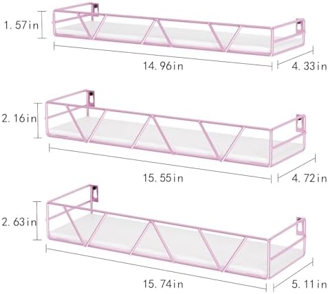 Floating Shelves Set of 3, Wood Wall Shelf, Farmhouse Shelf - Image 3