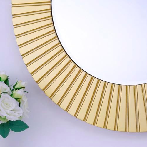 Chende Gold Mirror for Wall Decor, Elegant Accent Mirror for Living Room - Image 4
