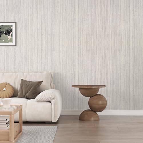 Grasscloth Peel and Stick Wallpaper Light Purple Vintage Paper 16in x 196in - Image 6