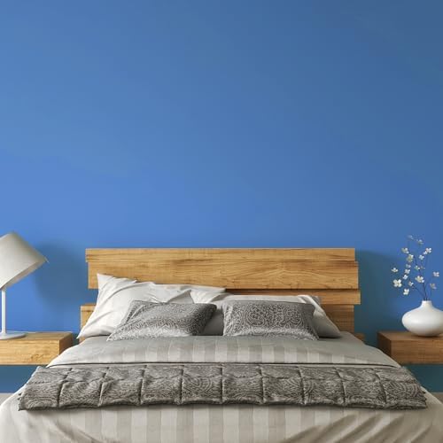 15.7" x 394" Blue Contact Paper Peel and Stick Wallpaper - Image 3
