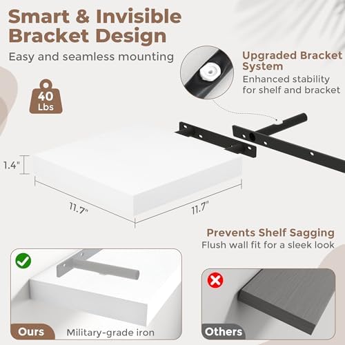 12 Inch Floating Shelves for Wall - Image 3