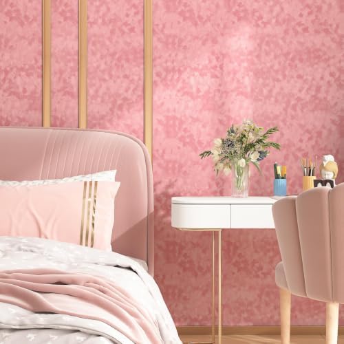 Stickyart 24"x160" Self Adhesive Pink Velvet Peel and Stick Wallpaper Removable - Image 2