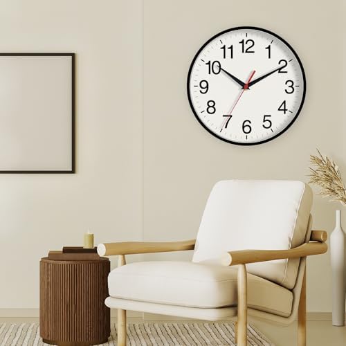 DAXSMY 16 Inch Wall Clock, Battery Operated Silent Non Ticking - Image 5