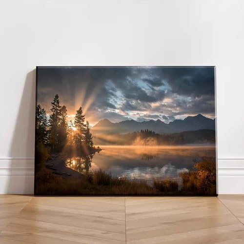 Serene Landscape Canvas Wall Art - Image 2