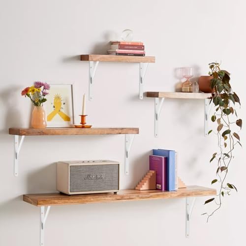 12 Pack L11 x H 8" White Heavy Duty Shelf Brackets - Image 6