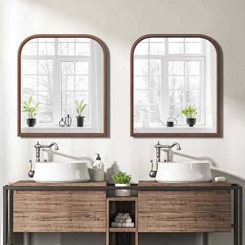 28"x32" Arch Wall Mirror for Wall, Wall Mounted Vanity Mirror for Bedroom - Image 2