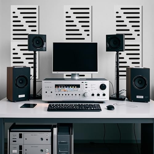 Art3d High-Density Acoustic Panel, Stripe Design, 16 x 12 in - Image 3