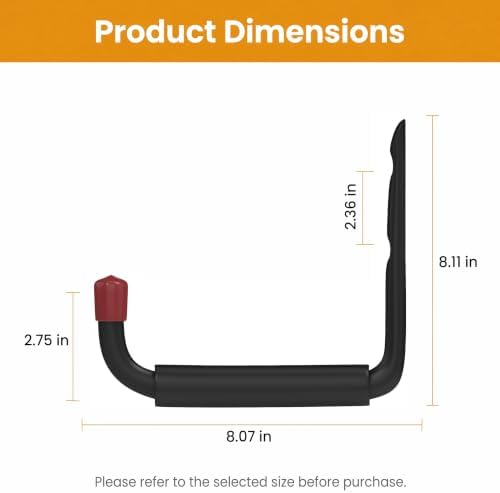 6 Pack Garage Hooks Heavy Duty, Utility Steel Hooks - Image 2
