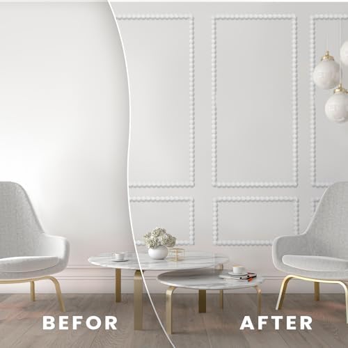 Leinuosen Flexible Bead Molding Trim Peel and Stick White 10ft /20 mm - Image 4