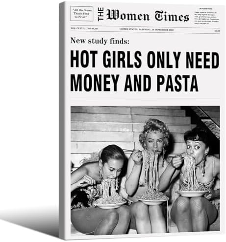 Trendy Black And White Aesthetic Poster Vintage Newspaper Wall Art Fashion by Unknown