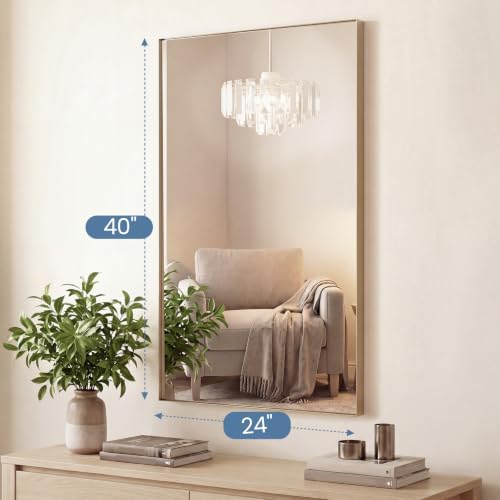 DUMOS 24"x40" Wall Mirror, Bathroom Mirrors - Image 2