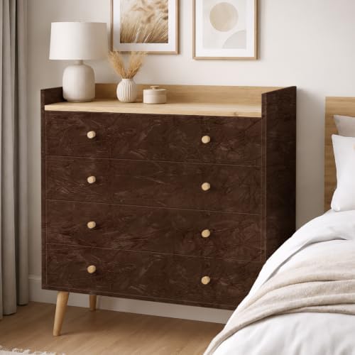 VaryStyle Brown Velvet Fabric Self Adhesive Soft Felt Drawer Liner Roll - Image 4