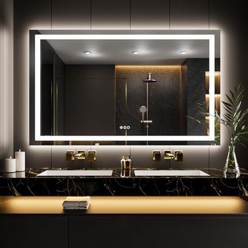 LOAAO 65"X40" LED Bathroom Mirror by LOAAO