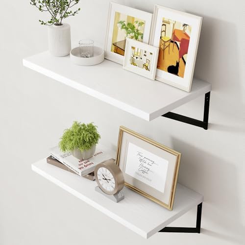 Axeman Floating Shelves for Wall White by Axeman