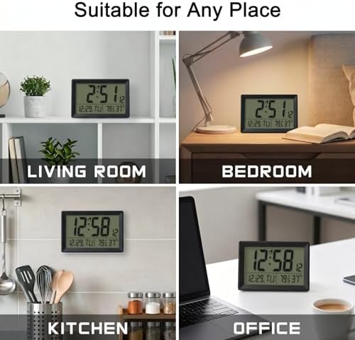 Digital Wall Clock Battery Operated - Image 7