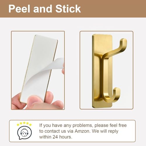 pickpiff 12 Pack Stick-on Hooks Strong 13LB - Image 4