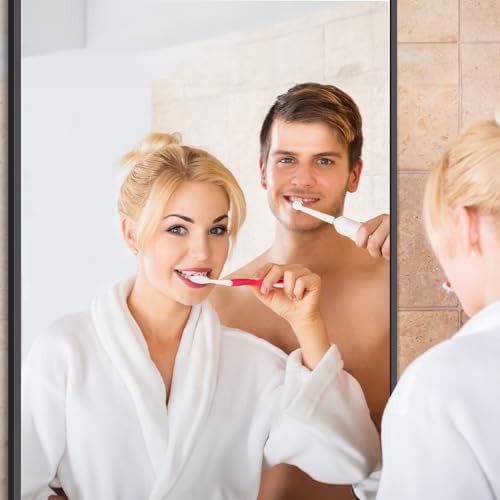DESBING Black Bathroom Mirror for Wall, 72x30 Inch Rectangle Mirrors - Image 3