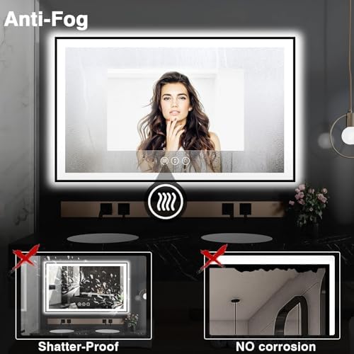 EchosLife 60x36 LED Mirror for Bathroom - Image 6