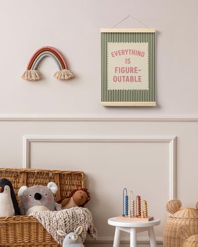 FGFK Everything Is Figureoutable Inspirational Wall Art Poster Hanger Frame - Image 6