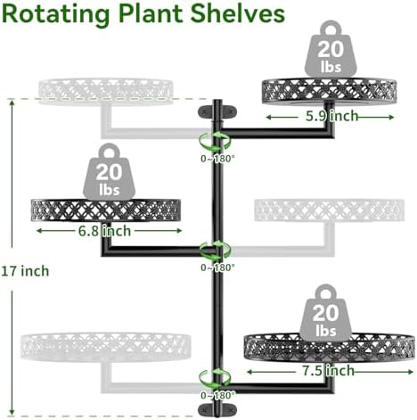 OVICAR Rotating Window Plant Shelves - Image 3