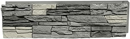 GenStone Faux Stacked Stone Panel 41" x 11.25" in Northern Slate Color by GenStone