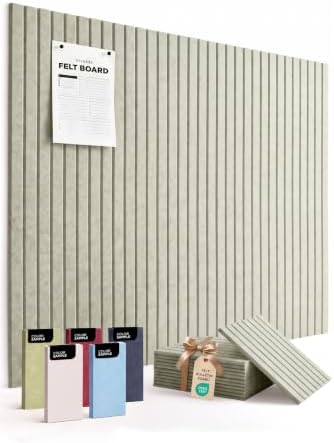VIVELDA Large Felt Bulletin Board 48 x 36 Inch by VIVELDA%C2%AE