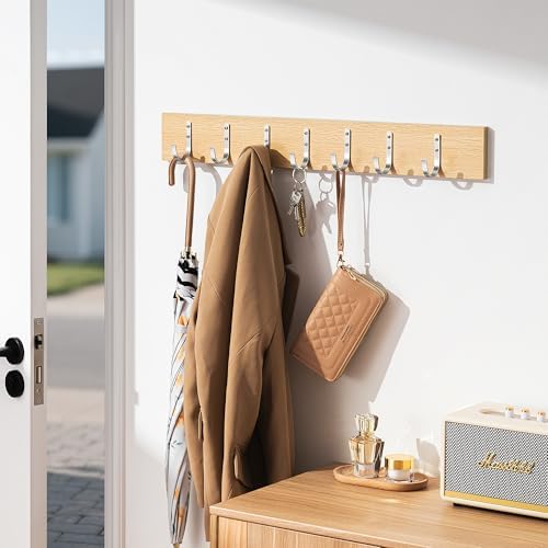 22LB Wall Hooks for Hanging Towel/Coat, Brushed Nickel 5 Pack - Image 5