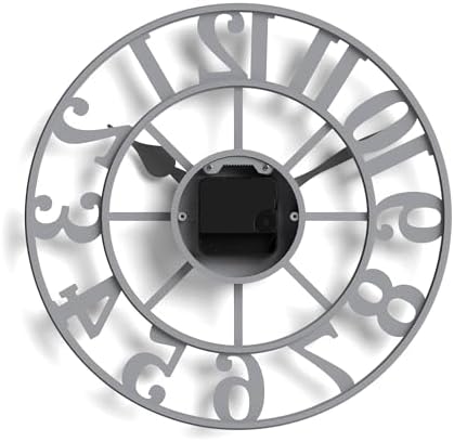 JONES CLOCKS® Lighthouse wall Clock | Sculptural Skeleton Clock | Gray - Image 7