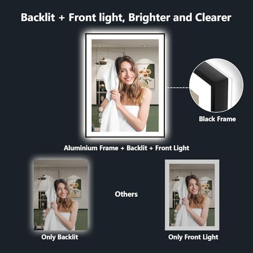 28x32 LED Bathroom Mirror with Lights - Image 3