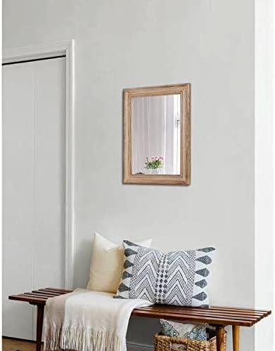 Rustic Mirror with Wood Frame Rectangular Mirrors - Image 4