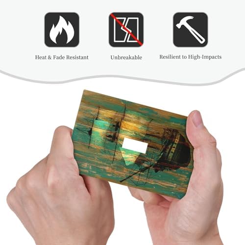 Decorative Light Switch Cover Rustic Green Wood Grain Sailboat 1 Gang Single - Image 6